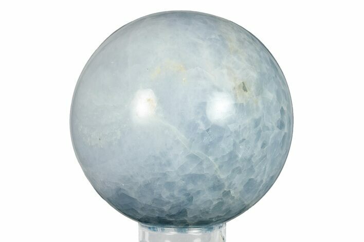Polished Blue Calcite Sphere - Madagascar #256405